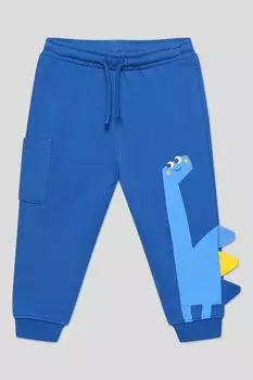 Брюки хлопковые на кулиске с принтом Fagottino