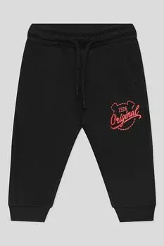 Брюки хлопковые на кулиске с принтом Fagottino