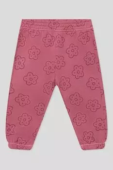 Брюки хлопковые на кулиске с принтом Fagottino