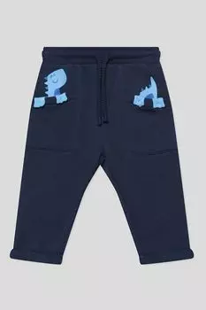 Брюки хлопковые на кулиске с принтом Fagottino