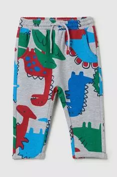 Брюки хлопковые на кулиске с принтом Fagottino