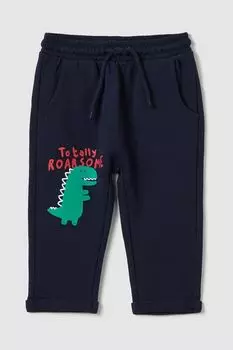 Брюки хлопковые на кулиске с принтом Fagottino