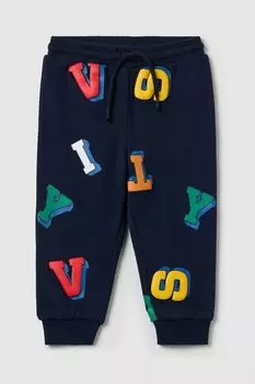 Брюки хлопковые на кулиске с принтом Fagottino