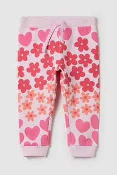 Брюки хлопковые на кулиске с принтом Fagottino