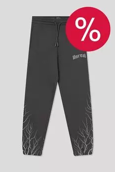 Брюки хлопковые на кулиске с принтом OVS