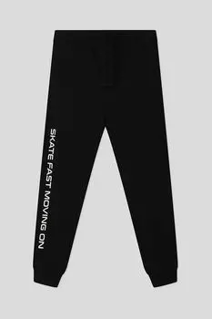 Брюки хлопковые на кулиске с принтом OVS