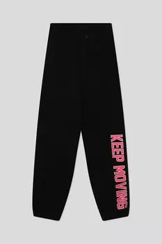 Брюки хлопковые на кулиске с принтом OVS