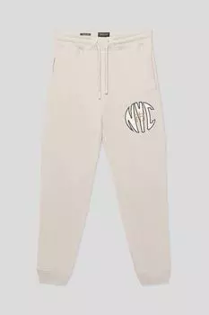 Брюки хлопковые на кулиске с принтом OVS