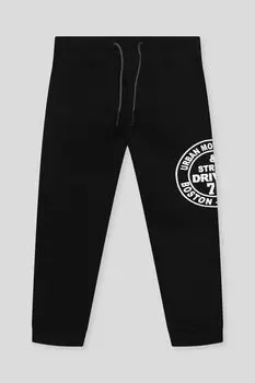 Брюки хлопковые на кулиске с принтом OVS