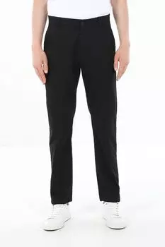 Брюки хлопковые прямого кроя Calvin Klein Jeans