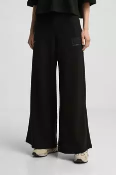 Брюки хлопковые расклешенные Ea7