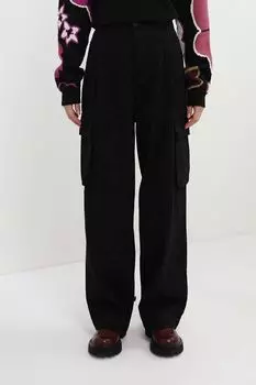 Брюки хлопковые с карманами Desigual