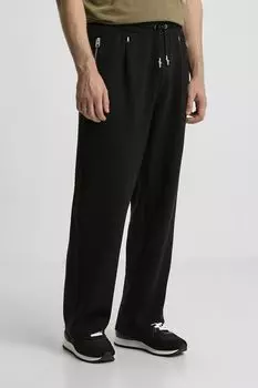 Брюки хлопковые с карманами на молнии HUGO