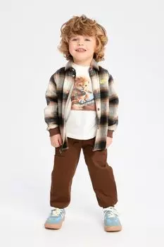 Брюки хлопковые с карманом на эластичном поясе Bell Bimbo