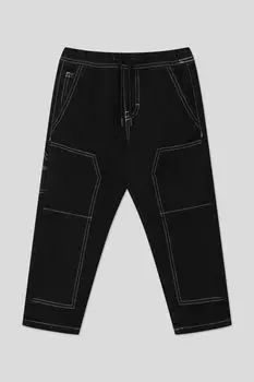 Брюки хлопковые с контрастными швами OVS