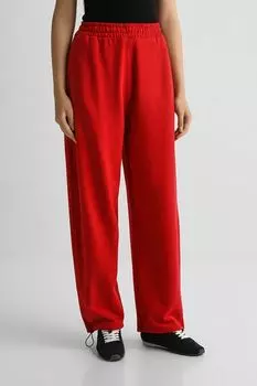 Брюки хлопковые с кулисками на штанинах HUGO