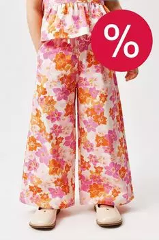 Брюки хлопковые с принтом ACOOLA