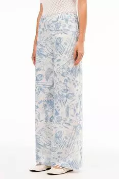 Брюки хлопковые с принтом ALEXANDER BOGDANOV