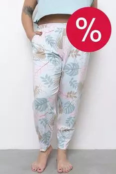 Брюки хлопковые с принтом Almando Melado