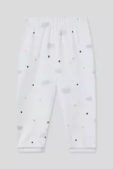 Брюки хлопковые с принтом Aspaya