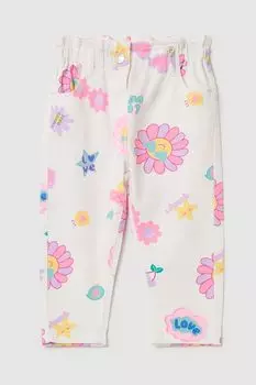 Брюки хлопковые с принтом Fagottino