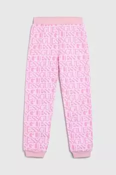 Брюки хлопковые с принтом Guess