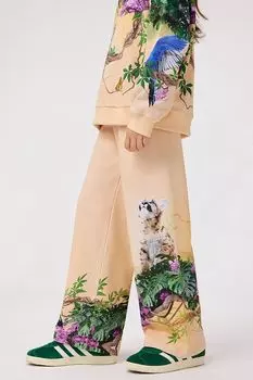 Брюки хлопковые с принтом Molo