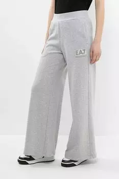Брюки хлопковые с широкими брючинами Ea7
