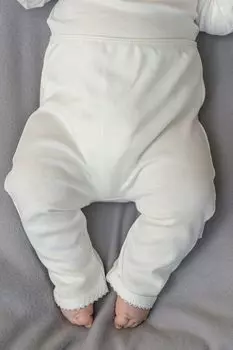 Брюки хлопковые с вышивкой Aspaya