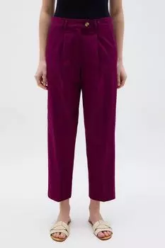 Брюки хлопковые с защипами OVS