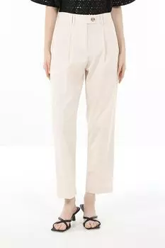 Брюки хлопковые с защипами OVS