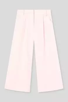 Брюки хлопковые с защипами свободного кроя IDO