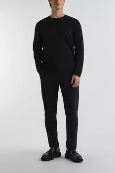 Брюки хлопковые со стрелками зауженного кроя Marc O'Polo