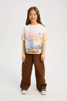 Брюки хлопковые свободного кроя Bell Bimbo