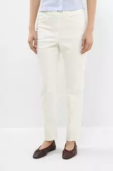 Брюки хлопковые зауженного кроя Comma
