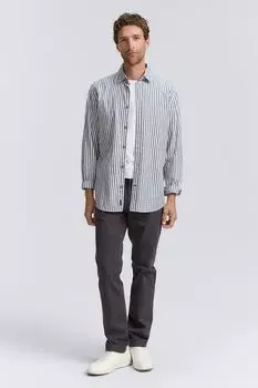 Брюки хлопковые зауженного кроя TOM TAILOR