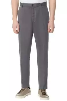 Брюки хлопковые зауженные BOSS