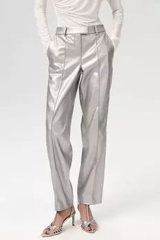 Брюки из экокожи со стрелками Fashion Rebels