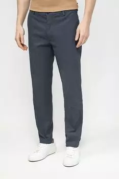 Брюки из эластичного хлопкового твила BOSS