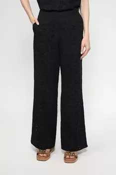 Брюки из ажурной ткани прямого кроя Taifun