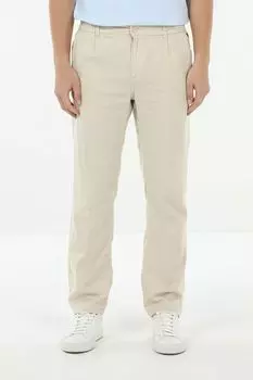 Брюки из хлопка и льна Blend