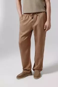 Брюки из хлопка и льна кулиске Oulyss