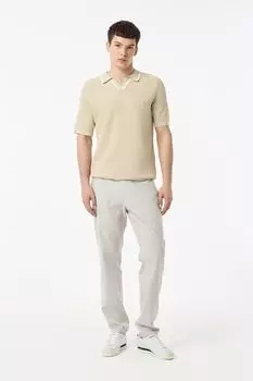 Брюки из хлопка и льна Lacoste