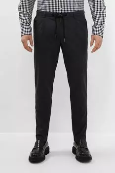 Брюки из хлопка и льна на кулиске Bugatti