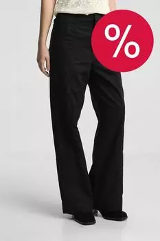 Брюки из хлопка и льна свободного кроя Calvin Klein Jeans