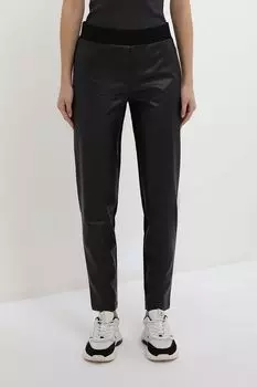 Брюки из искусственной кожи на эластичном поясе Ea7