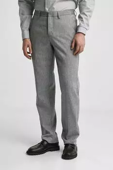 Брюки из льна и хлопка зауженные Oulyss