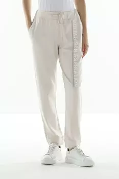 Брюки из смесового хлопка на кулиске Monari