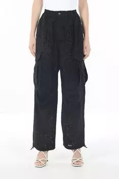 Брюки из смесового хлопка с шитьем Loft