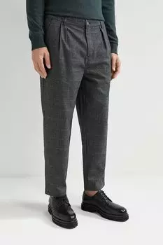 Брюки из смесового хлопка с защипами PEPE JEANS